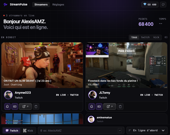 Aperçu de l'extension StreamPulse